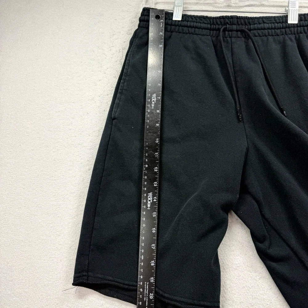 Air‎ Jordan Fleece Sweat Shorts Mens Small Black White Jumpman Logo Drawstring